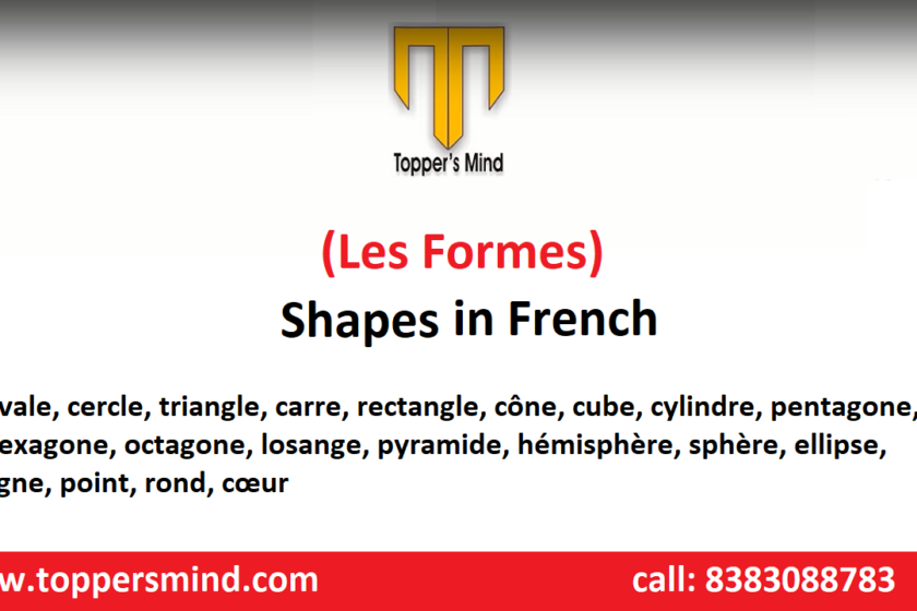 20 Most Common Shapes in French Geometrical Shapes Les formes